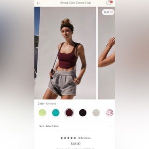 Free people strong core corset top.